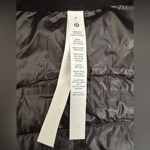 NWT Lululemon Down For it All Vest (shine) - Picture 6 of 8